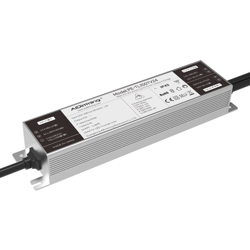 Triac dimbare LED-driver van 100 W met constante spanning