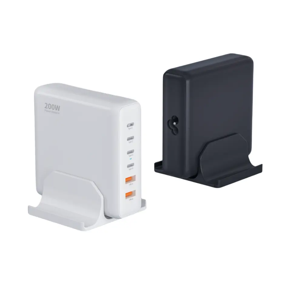 200 W desktop PD-oplader met 6 Type C-poorten