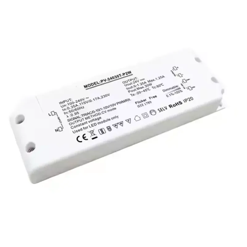 Waarom is de 30W Triac dimbare LED-driver met constante spanning de optimale keuze voor moderne verlichtingsoplossingen