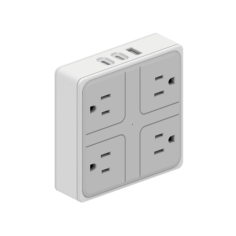 4 verkooppunten US Wall Power Strip