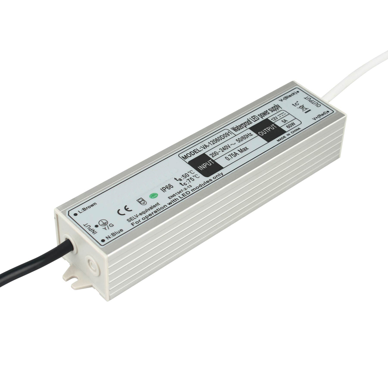 60W waterdichte LED-driver met constante spanning